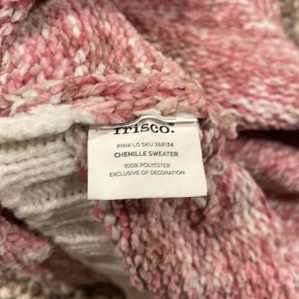 Pink Chenille Pet Sweater by Frisco